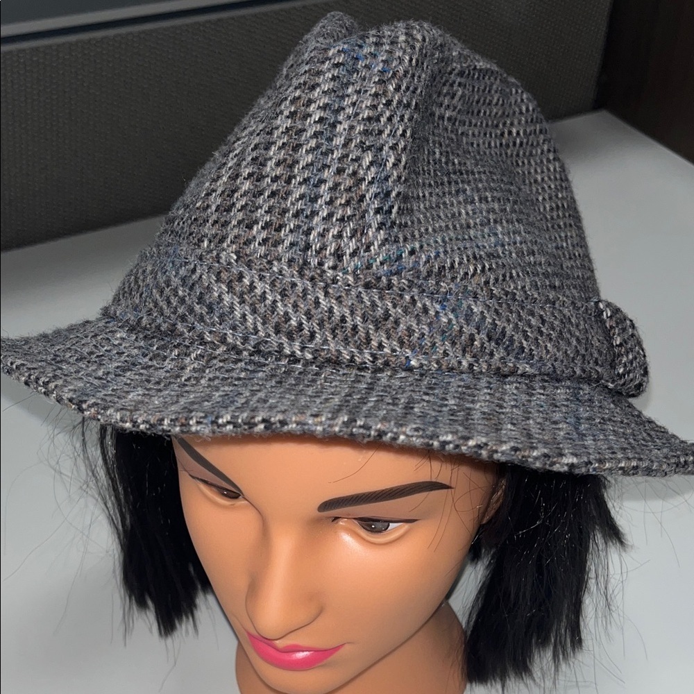 Country Gentleman Gray Tweed Fedora Hat Size XL